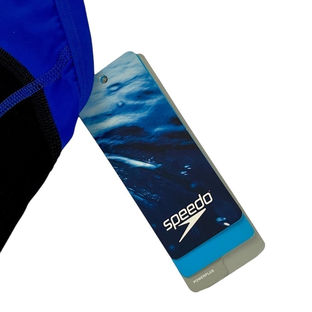 NWT Speedo PowerPlus Bolt Splice Drill Back One Piece
Swimsuit - Picture 2 of 5